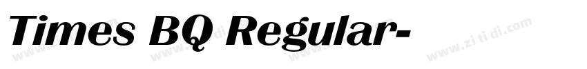 Times BQ Regular字体转换